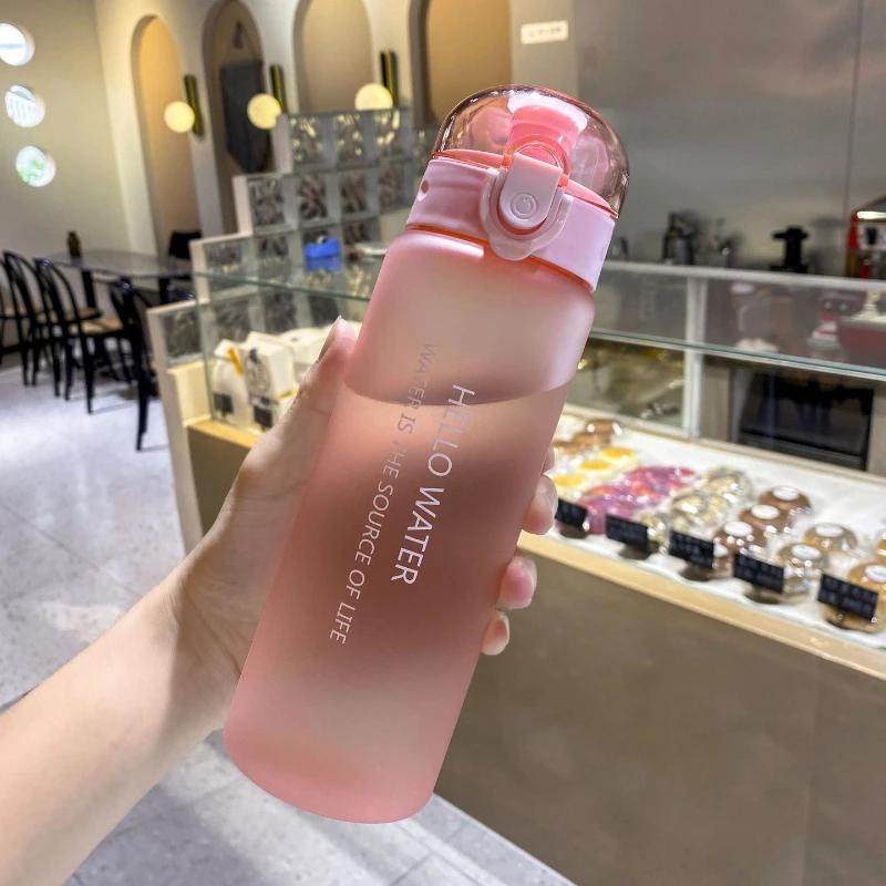 780/1000ml Plastic Water Bottle for Drinking Portable Sport Tea Coffee Cup Kitchen Tool Kids Water Bottle for School Transparent