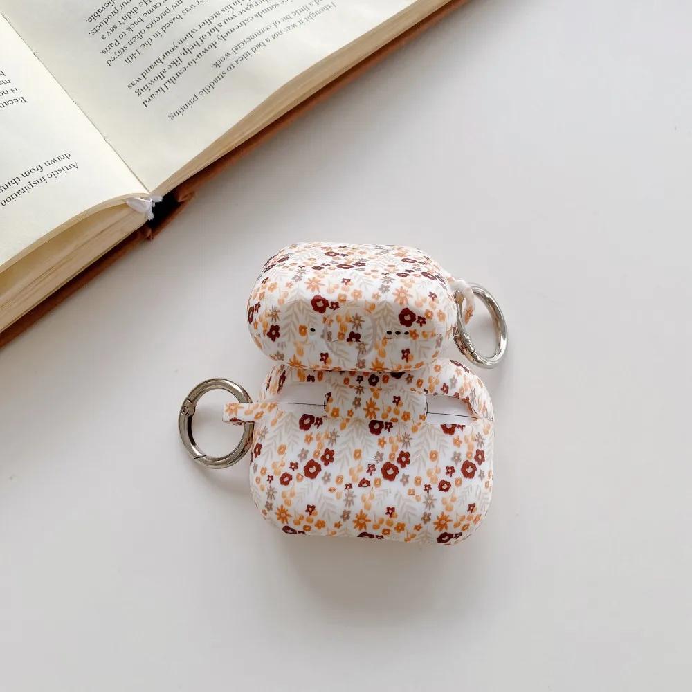 Silicone Case For Apple AirPods Pro Pro2 2nd Case Floral Bluetooth Wireless Earphone Sleeve For AirPods 4 3 1 2 Cover Accessorie