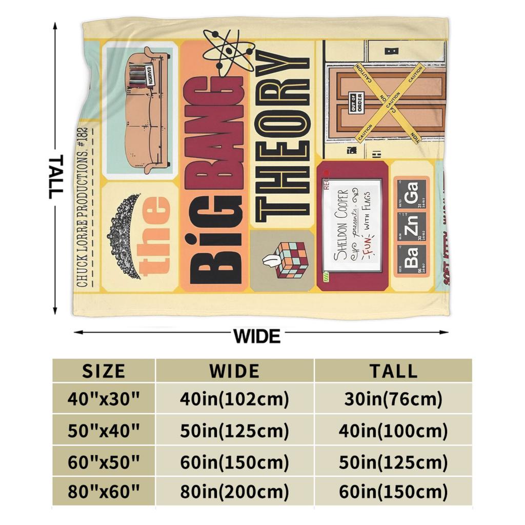The Big Bangs Theory TV Flannel Blankets Soft Warm Bedding Throws for Bedroom Camping Fluffy Bedspread Sofa Bed Cover