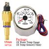 Customized10mm 14mm 17mm 21mm Temperature Sensor+52mm Water Temperature Gauge Universal for Boat Car Auto Motorcycle Thermometer