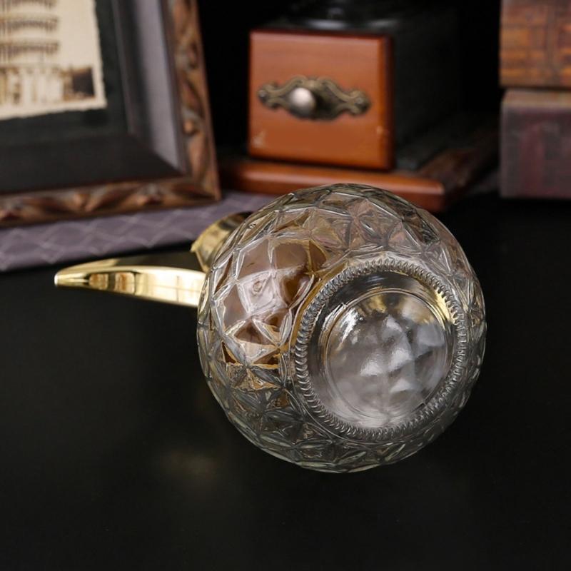 Caraffa d'acqua in vetro retro mediorientale con motivo elegante, dispenser d'acqua per casa, cucina e tavolo da pranzo