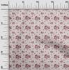 oneOone Cotton Flex Dark Rose Brown Fabric Floral Quilting Supplies Print Sewing Fabric By The Yard 40 Inch