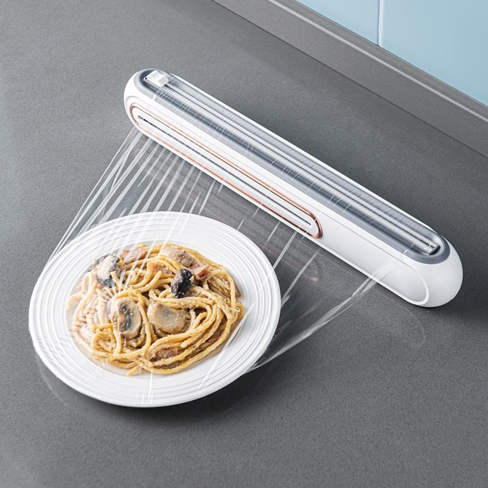 Refillable Film Wrap Dispenser Wall-mounted Tin Aluminum Foil Dispenser Refrigerator