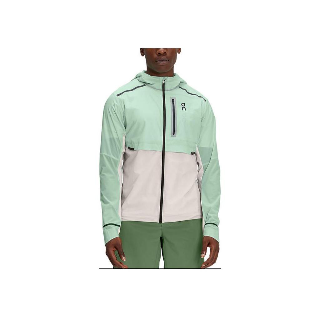 On Weather Jacket Lightweight Windproof Waterproof Running Hooded Jacket Men Jacket Light-Green 104.01029