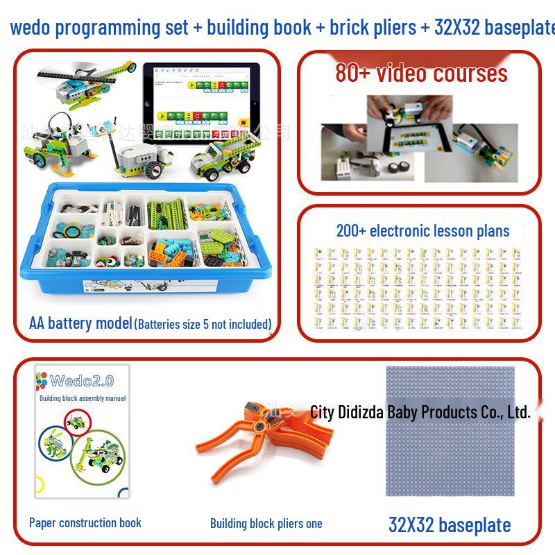 LEGO-Compatible Wedo 2.0 Programmable Robot Teaching Kit for Scratch 3.0