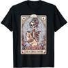 Corgi Dog Valentine's Day Skeleton Tarot Card Corgi Owner T-Shirt
