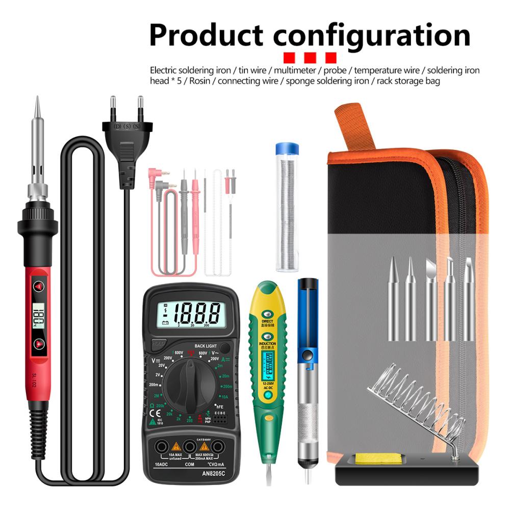 16pcs set Soldering Iron Kit Multifunctional Electric Tools Soldering Iron Portable Welding Tool Set
