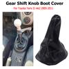 Gear Shift Knob Lever Stick Pen Gaiter Boot Cover Case PU Leather For Toyota Yaris II 2 MK2 2005-2011 Det4