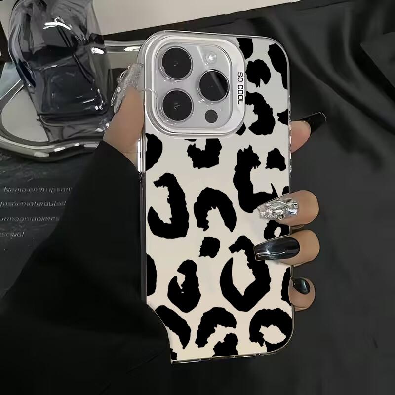 Leopard Print Art Matte IMD Phone Case For Samsung Galaxy S24 S23 S22 S21 Ultra Plus S20 FE A13 A23 A15 A35 A55 A23 Back Cover