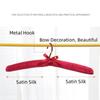 1PC Satin Padded Clothes Hanger Silk Wrapped Coat Rack Wrinkle Non-slip Coat Hanger Dress Clothes Sponge Hanger