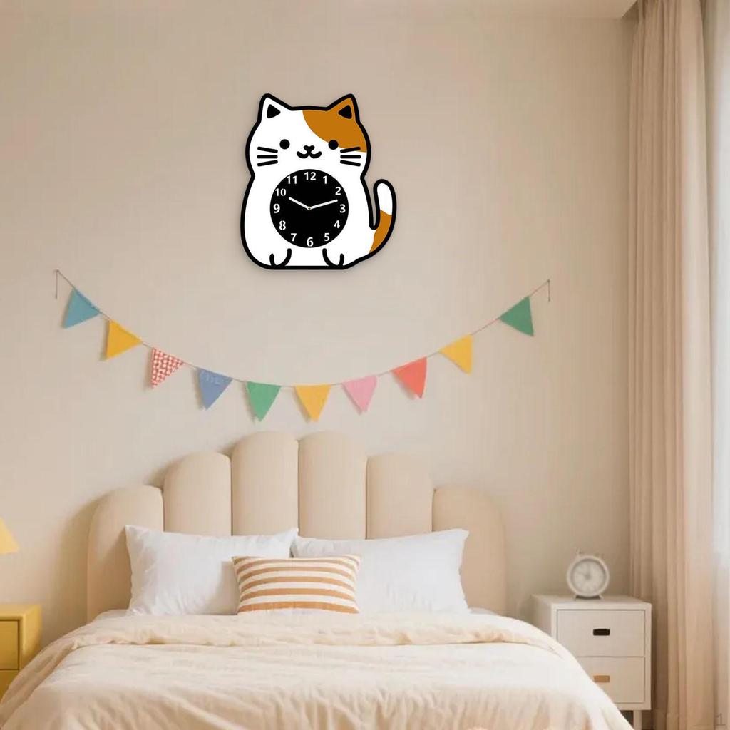 Clock Adorable Decorative Art Silent Movement for Kitchen Dining Room Bedroom Office Decor