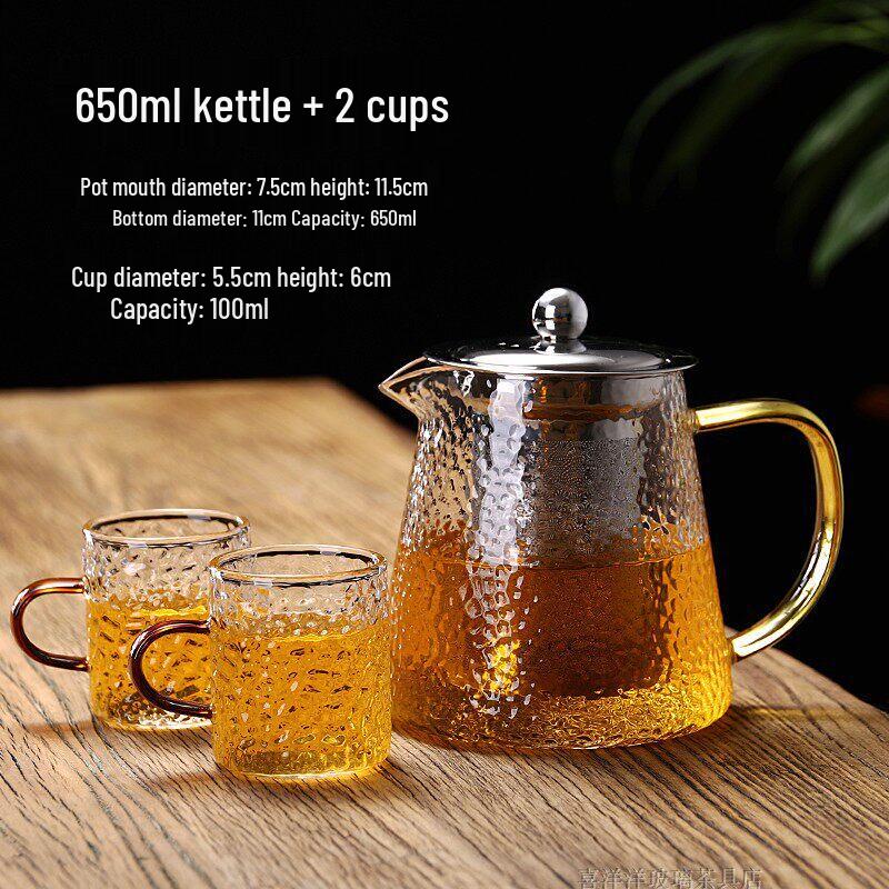 Qiwang Large Heat-Resistant Glass Boiling Teapot