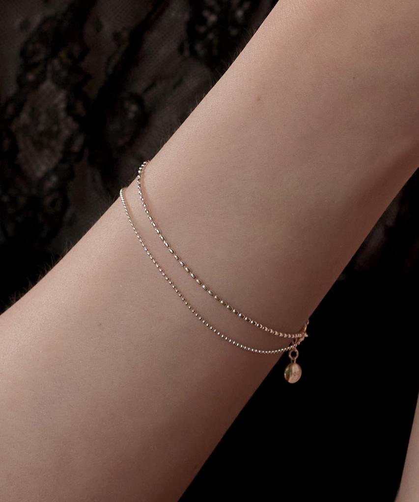 Tou Ss020 Layered Ball Chain Bracelet