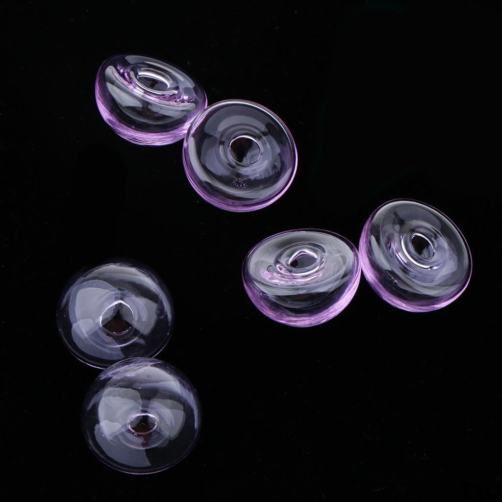 6 Piece Bottles Charm Vials Pendants Miniature Ornaments Charms