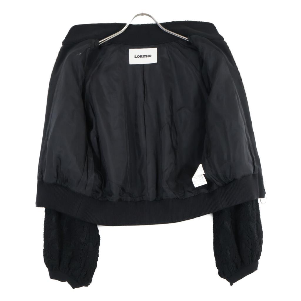 LOKITHO LKF383-B4 Black Lace Blouson Jacket Jacket 2 blackUsed