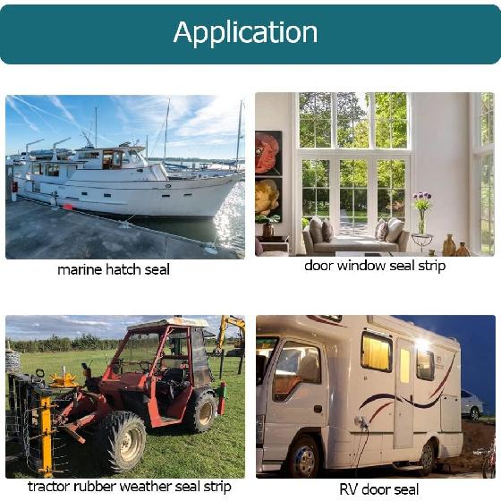 D Shape EPDM Foam Rubber Seal with Tape, Self-Adhesive Rubber Weather Stripping for Boat, Auto, RV, Marine, Garage Doors/Window and More, W:0.5";