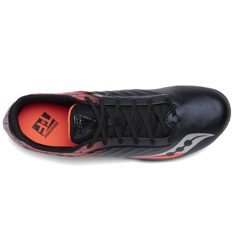 Saucony Spitfire 5 Comfortable Y2K Retro Mesh Cushioning Lightweight Durable Non-Slip Low-Top Running Shoes Men sneaker Black Red S29055-4