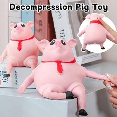 Мягкая игрушка-поросенок для снятия стресса, розовая поросенок, игрушка для расслабления в форме свинки, для сенсорной комнаты и вечеринки.