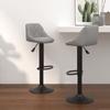 Day and Night - Day and Night Kitchen Stools 2 Units Light Gray Velvet