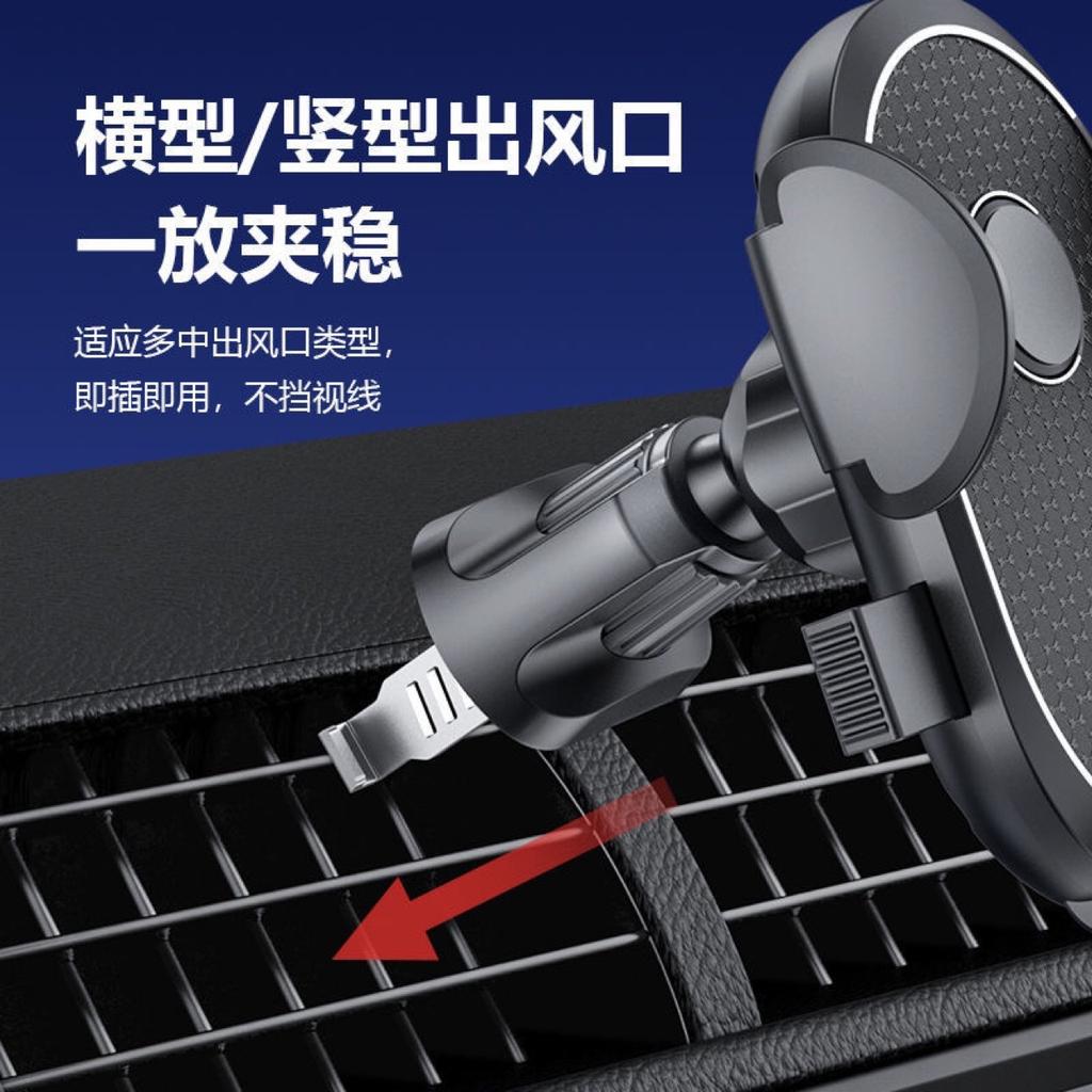 Universal Car Air Vent Phone Mount Extension Clip Air Outlet Phone Holder with Hook Not Fall Off Fit for iPhone Samsung
