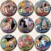Badge Anime Pin Set Ace Red Hair Hawk Eye Sanji Birthday Accessories Cute Brooch Keychain Japanese Manga Cosplay