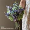 Bionic Blueberry Artificial Flowers for Living Room Decoration - Dried Flower Bouquets Arrangement