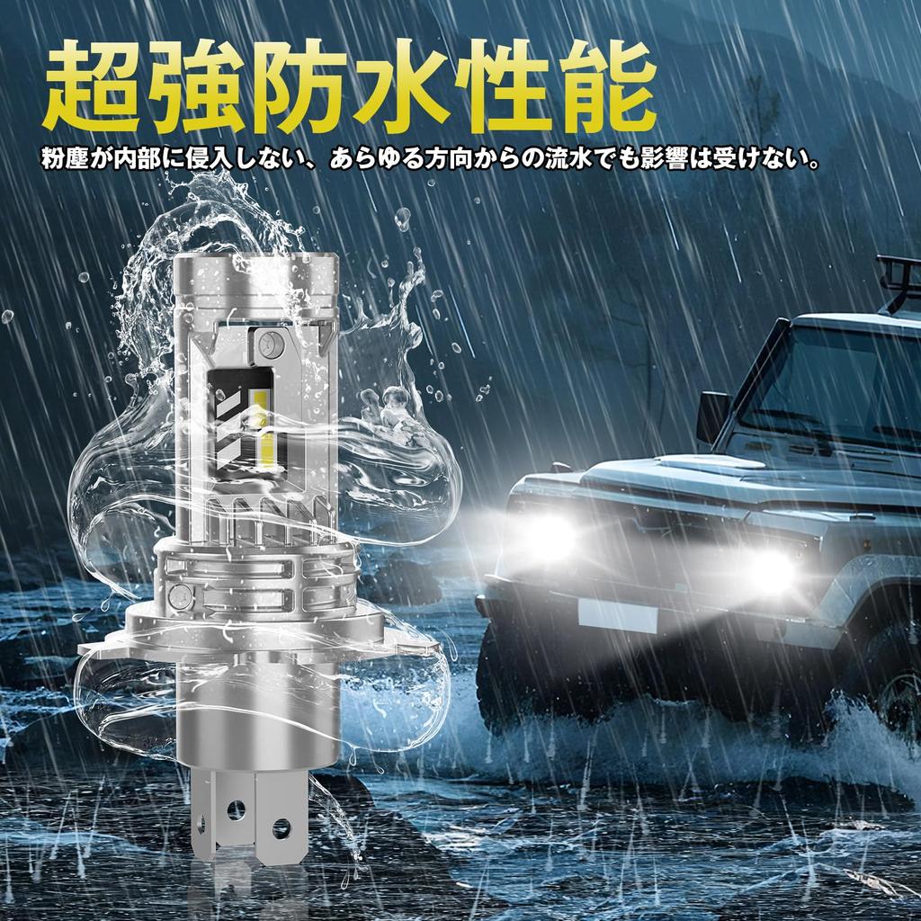 [1000% brightness UP!]Perrace H4 LED headlight, explosive light, vehicle inspection