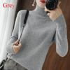 Womens Pure Cashmere Wool High Neck Knit Sweater Pullover Autumn Winter Ladies Turtleneck Pull Femme Warm Soft Casual