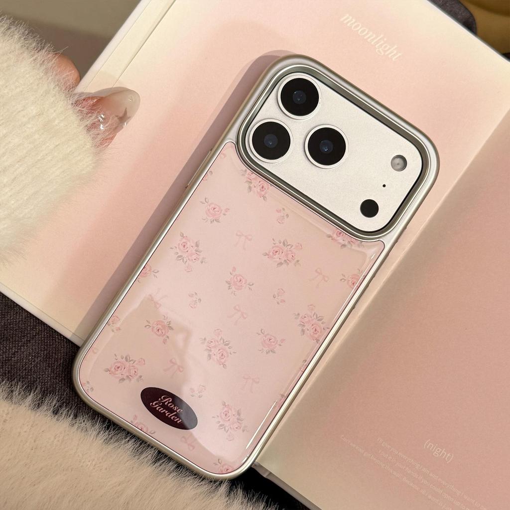 Pink Rose Floral Phone Case for iPhone 17 and iPhone 17 Pro Max