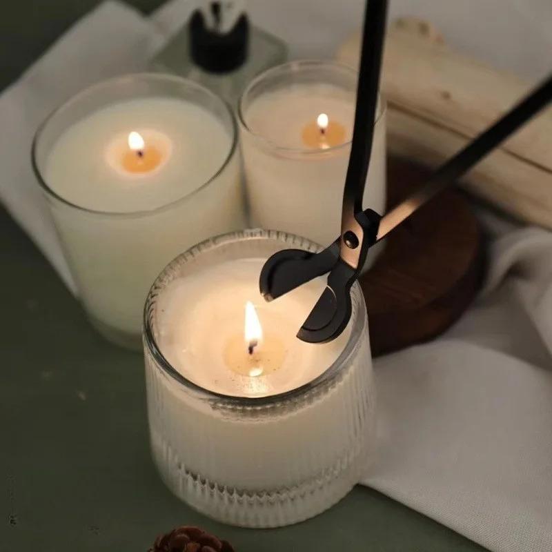 1 Large Handheld Candle Cutting Tool, DIY Candle Extinguishing Tool, Wick Scissors, Candle Snuffer.