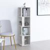 VidaXL Corner Cabinet Concrete Grey 33x33x132 Cm Chipboard
