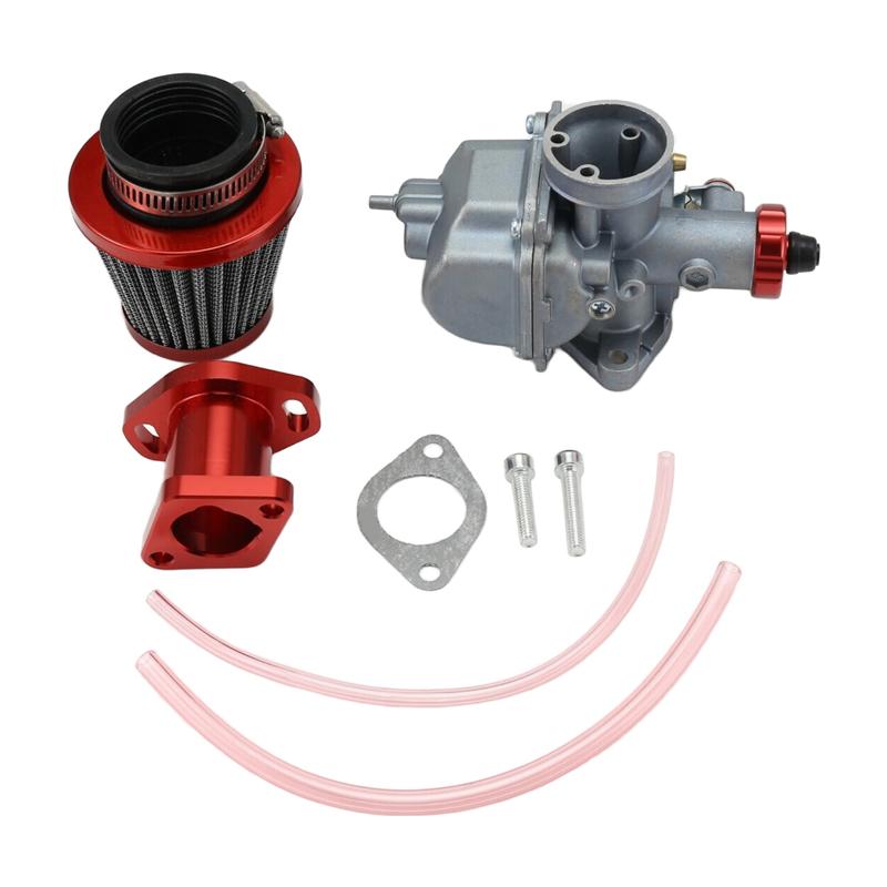 Adapt Carburetor Kit Engine Intake Manifold Air Filter For VM22 212Cc GX200 6.5Hp Engine 196Cc CT200U KT196 Motorcycle Mini Moto