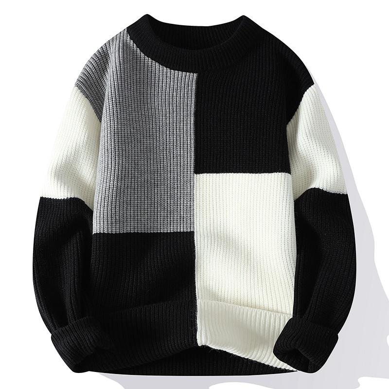 Maglioni da Uomo con Base Ispessita Maglioni Lavorati a Maglia Maglioni di Lana Giacche Calde in Filo Abbigliamento da Uomo