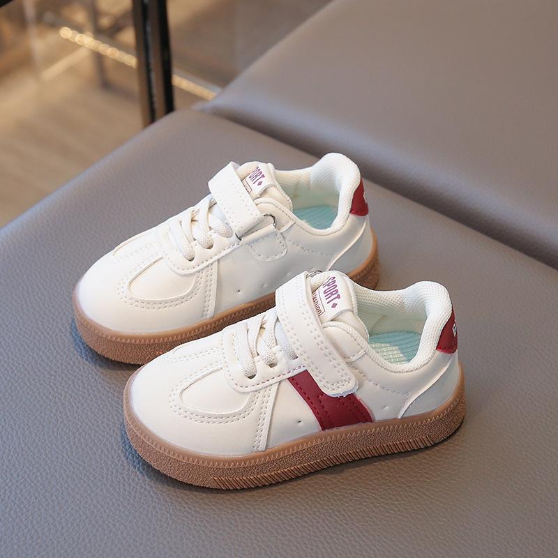 Children's board shoes men's and girls' sports shoes soft-soled casual shoes 2025 spring new little white shoes German training shoes children's shoes