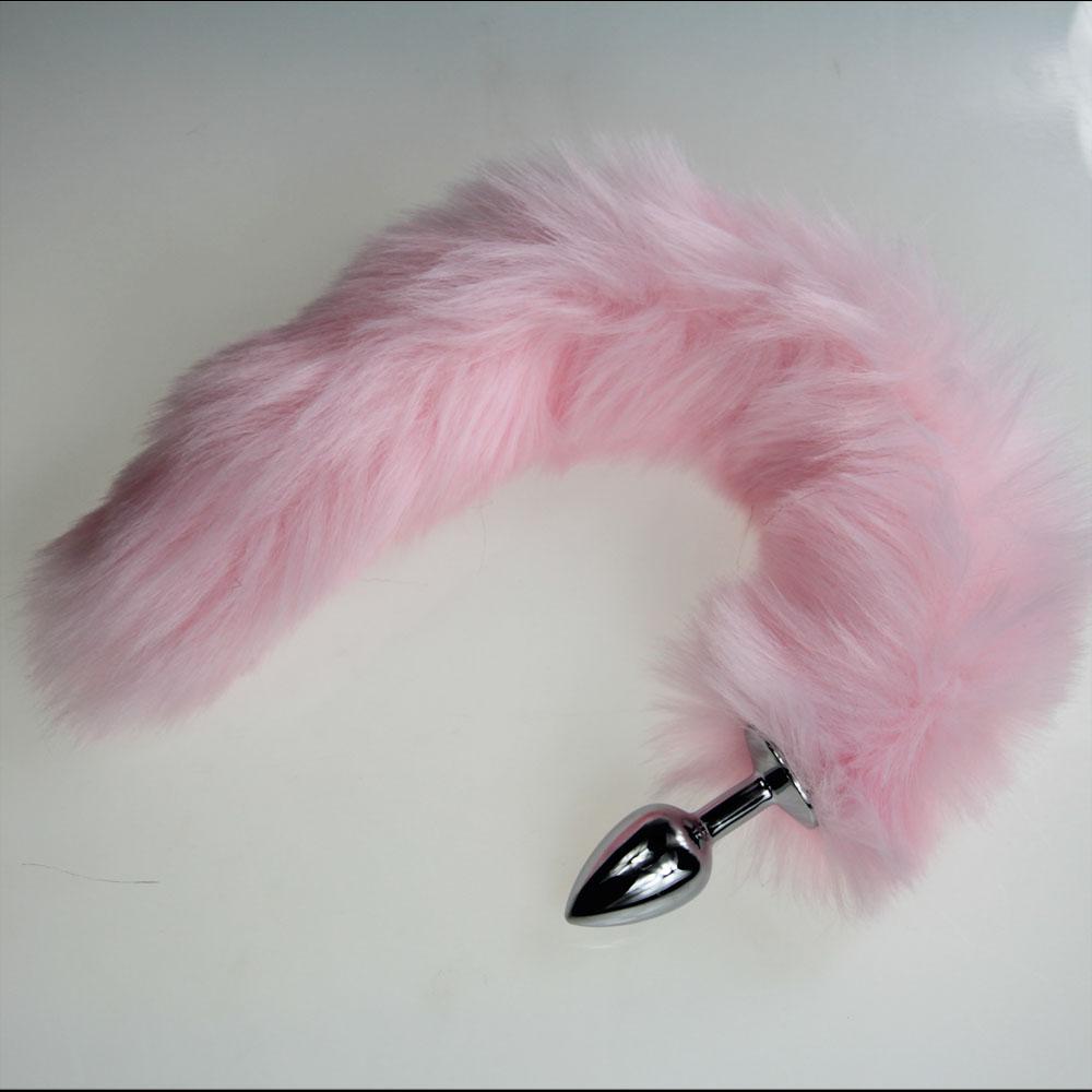 Pink Fox Butt Plug Tail Anal Teaser Comfort Furry Beginner Sex Toy Indeed Explore Ass Dog Play Women stimulate Furry Cosplay