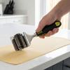 Edelstahl Nudelholz Teigroller Schneider Ergonomischer Griff Nudelmaschine Nudelschneider Küche Kochen