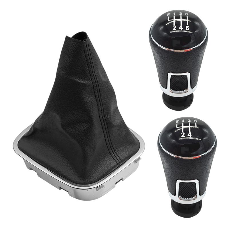 Gear Shift Knob Shifter Lever Stick Gaiter Boot Cover Cars Accessories for Volkswagen VW POLO 6C 2011- 2015 2016 2017 2018 2019