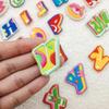 26 Pcs Colorful English Letters Embroidered Patches Creative Self-Adhesive Appliques DIY Craft Decorations