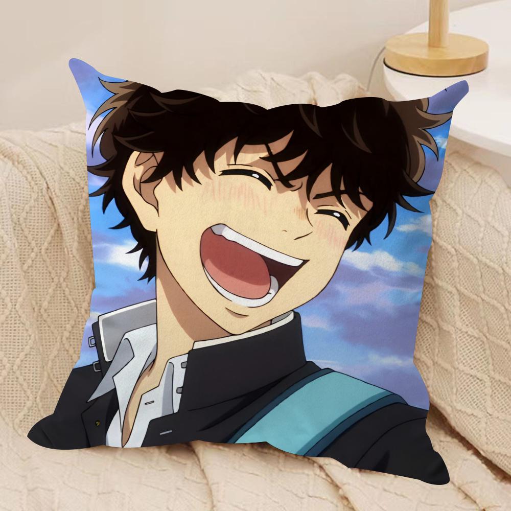 Anime AAoashi Cushion Cover Soft Plush Fabric DoubleSided Printed Sofa Cushion Cover for All Seasons Home Decor Gift