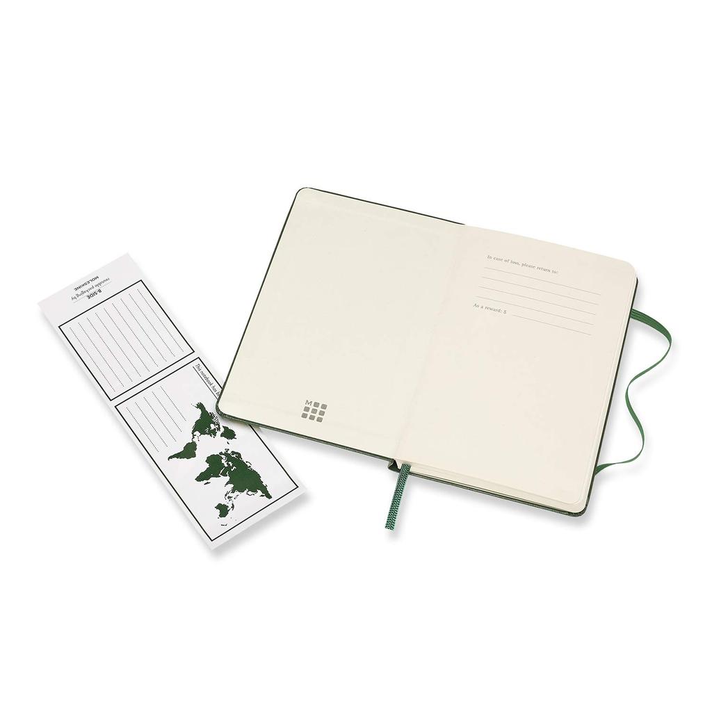 Moleskine Notebook Classic Notebook Hardcover Pocket Size Myrtle Green Plain QP012K15