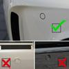 Flush Mount 4 Probe Reverse Parking Sensor Adjustable Depth Bumper Backup Radar System with Distance Alert  Aid