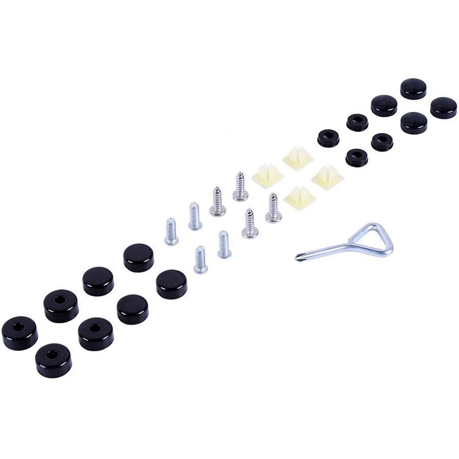 4Pcs Car Plate Zinc Alloy Anti-theft License Plate Bolt Frame Screw Accessories