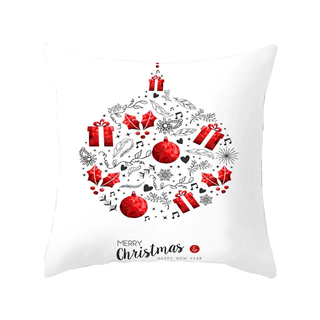 Christmas Themed Pillowcases Car Accessories Office Santa Claus Guest Sofa Home Pillowcases