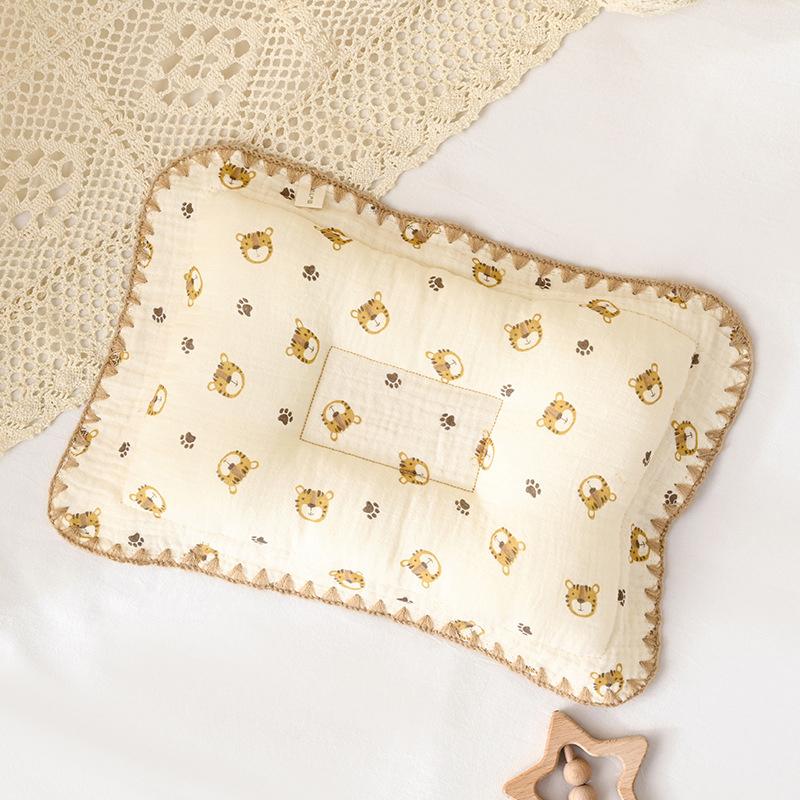 1 Piece Cotton Baby Bedding Pillow Soft And Breathable Newborn Pillow Provide Comfortable Rest For Boys Girls