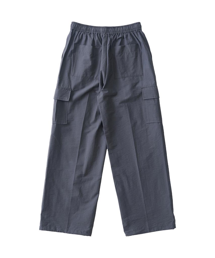 ANALOG MOOD Semi-Wide String Cargo Pants (Charcoal)
