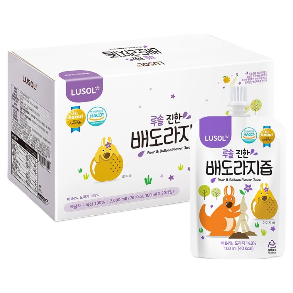Rusol Concentrated Pear and Balloon Flower Root Juice 100ml 20 pcs