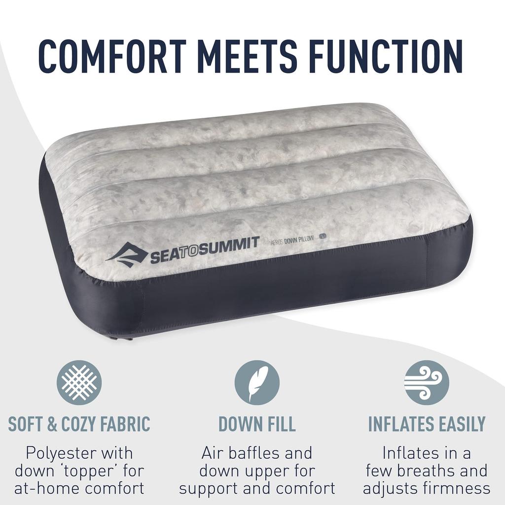 SEA TO SUMMIT Aero Down Pillow Deluxe Gray