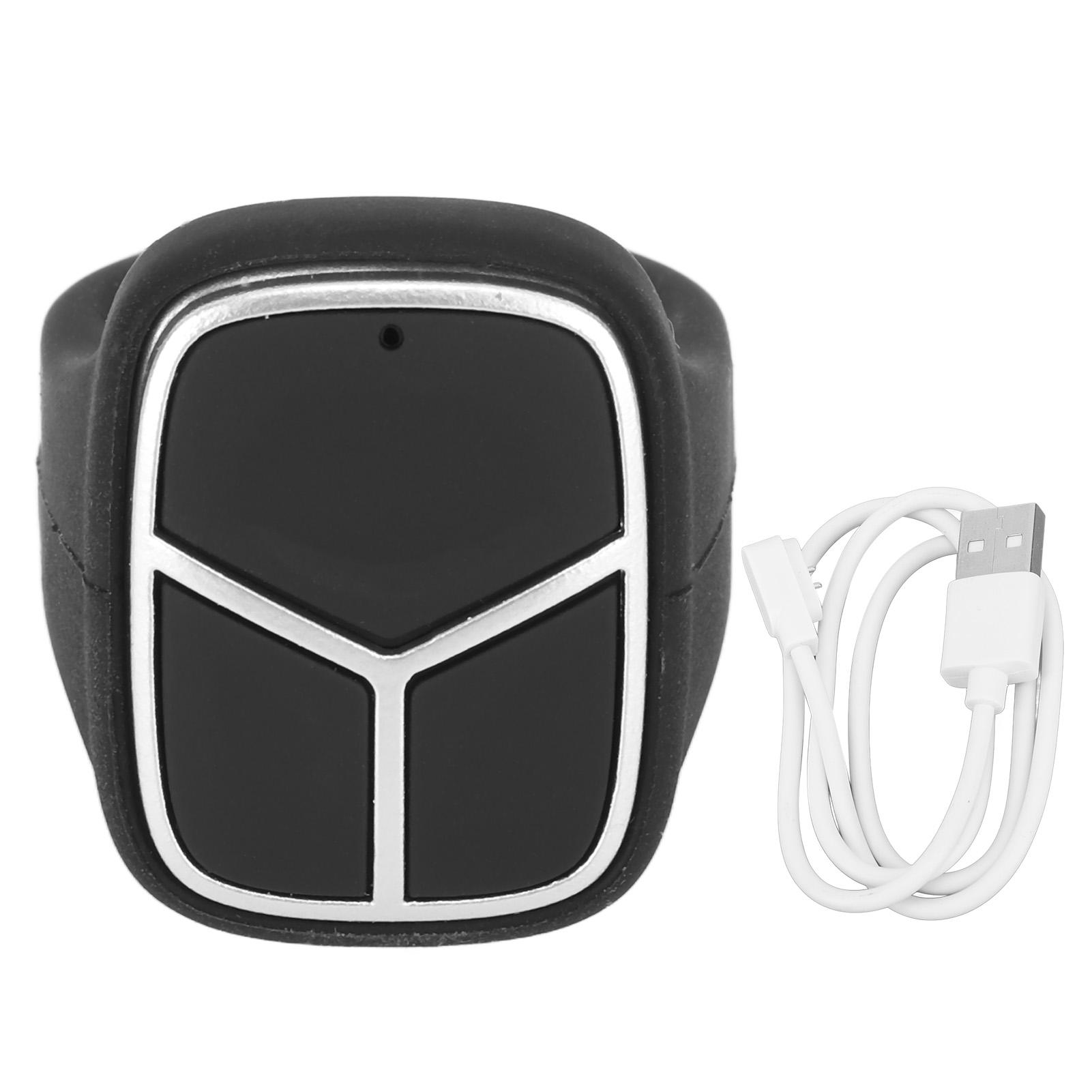 

Bluetooth Button Clicker Wireless Bluetooth Remote Control with Indicator Light Page Turner Camera Remote Shutter Selfie Button чёрный