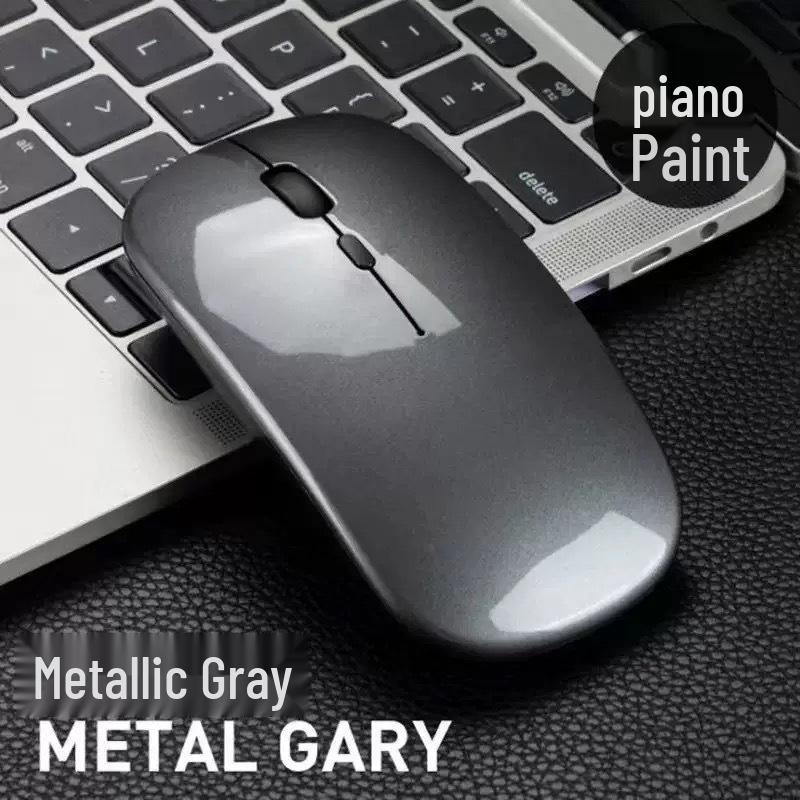 Rechargeable Dual-Mode Wireless Bluetooth Mouse with Custom Logo - Silent & Luminous for Business and Gaming
