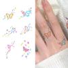 Small Pattern Simple Butterfly Flowers Color Tattoo Back Girls Lasting Tattoo Stickers Waterpro X7M8
